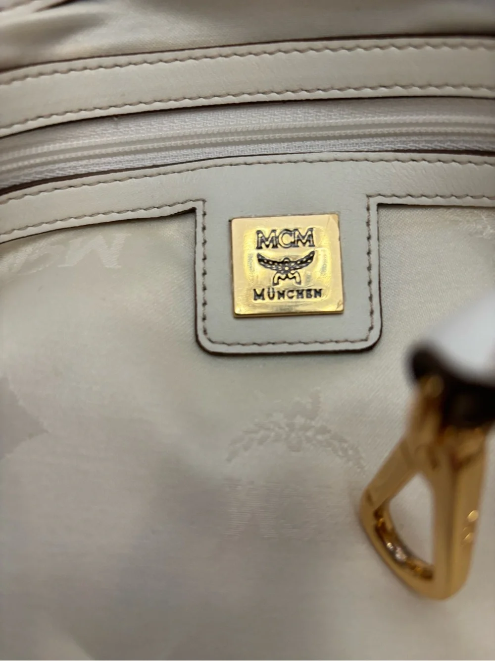MCM Visetos Canvas & Leather Hobo Bag